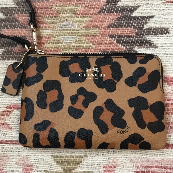 animal print coach wallet